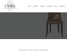 Tablet Screenshot of cyril-furniture.com